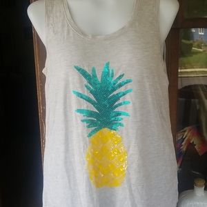 Apt. 9 NWT pineapple tank top....enjoy the glitz
